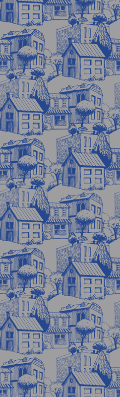 Vintage pvc halı vintage cepheler - TenStickers
