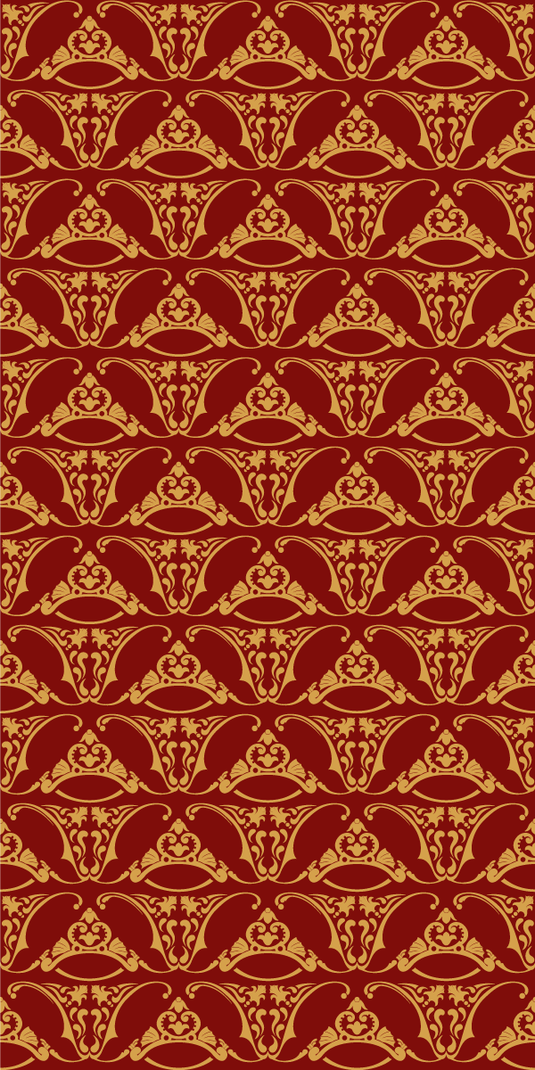 Vintage pvc halı pugin tasarımı - TenStickers