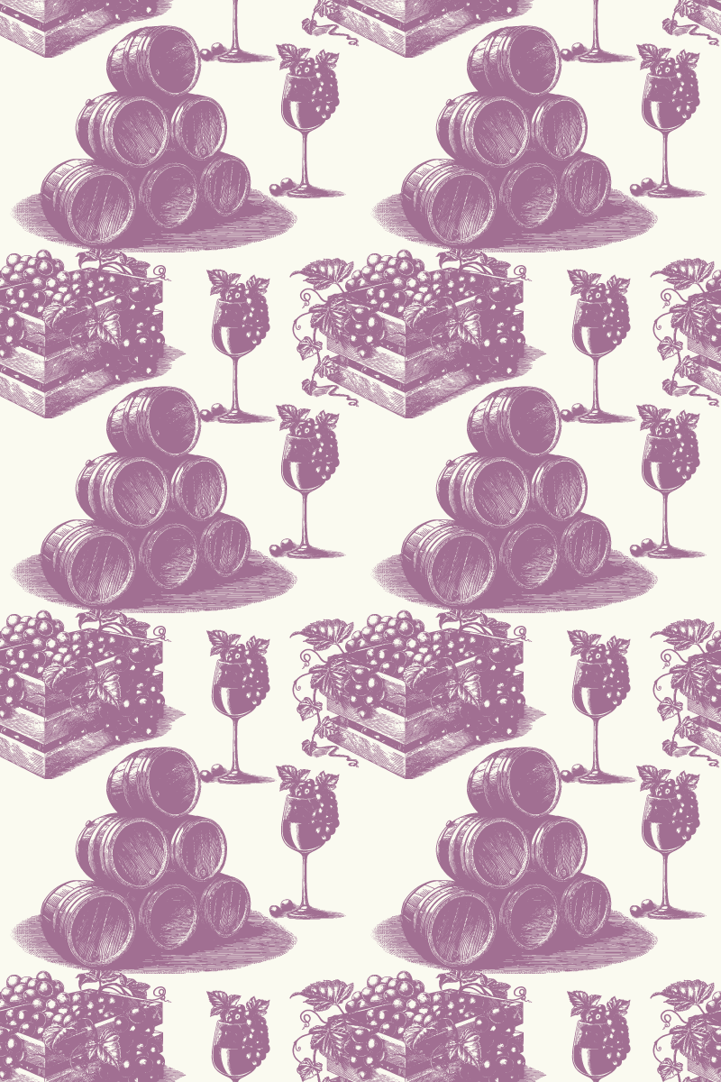 Vintage pvc halı mor fransız vintage deseni - TenStickers