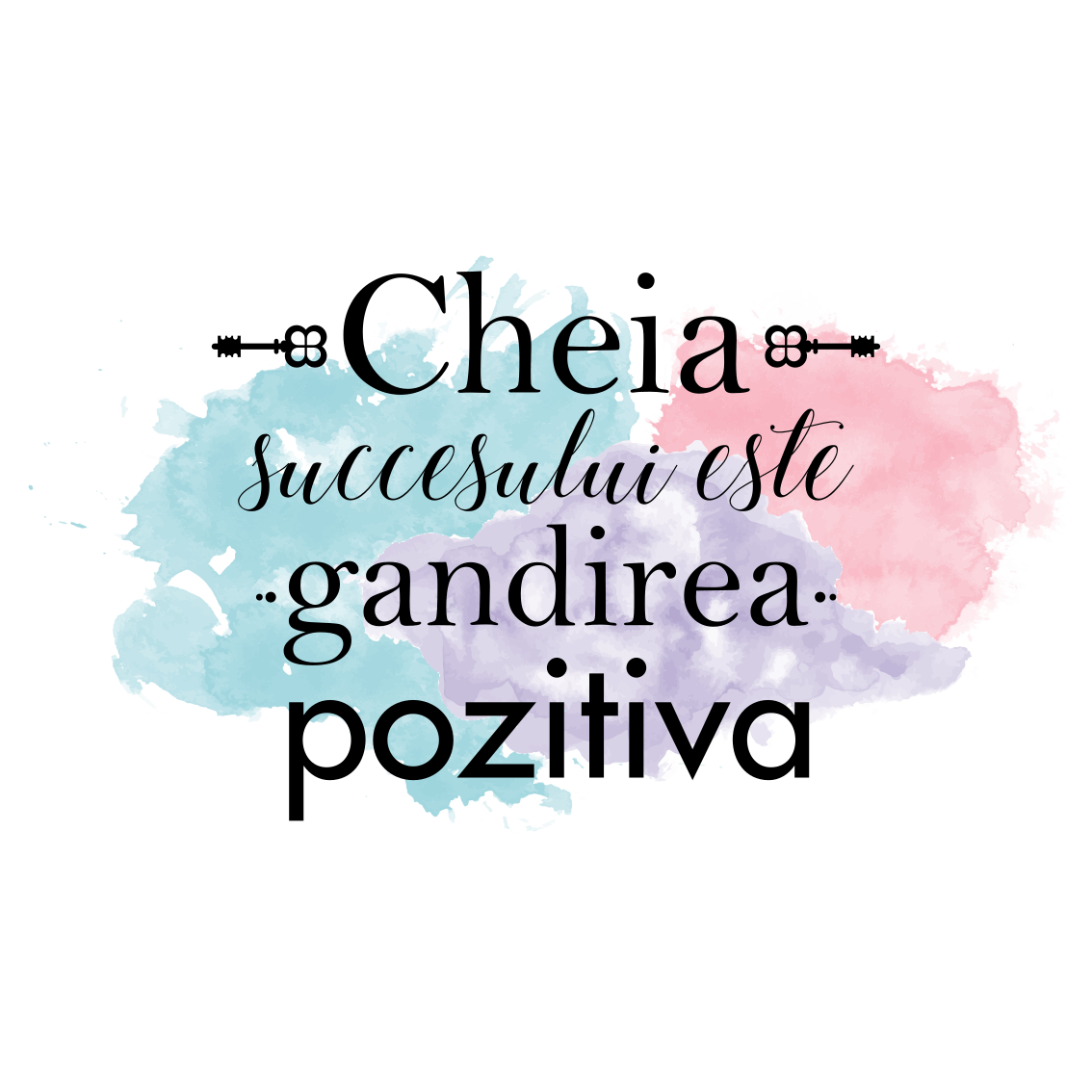 Cümleleri ile pvc halı pozitif düşüncenin anahtarıdır - TenStickers
