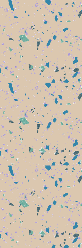 Doku pvc halı renkli terrazzo taş desenli - TenStickers