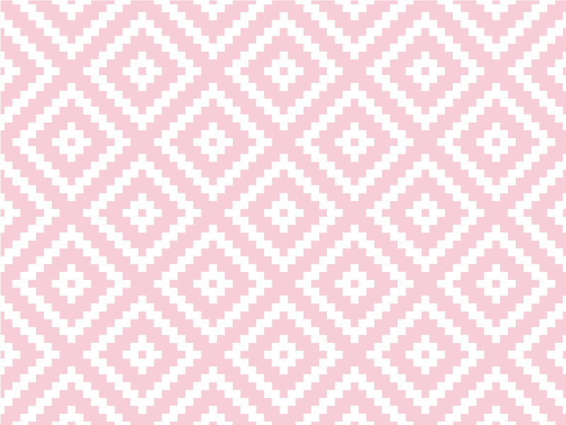Doku pvc halı pembe kare geometrik desen - TenStickers
