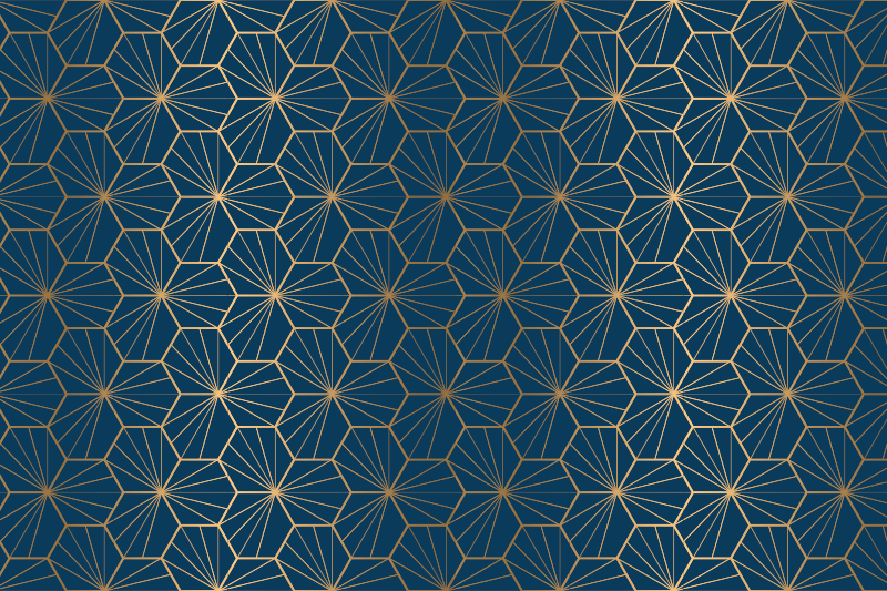 Geometrik pvc halı şık geometrik desen - TenStickers