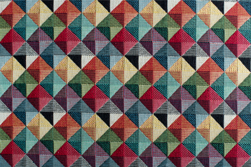 Geometrik pvc halı geometrik şekiller - TenStickers