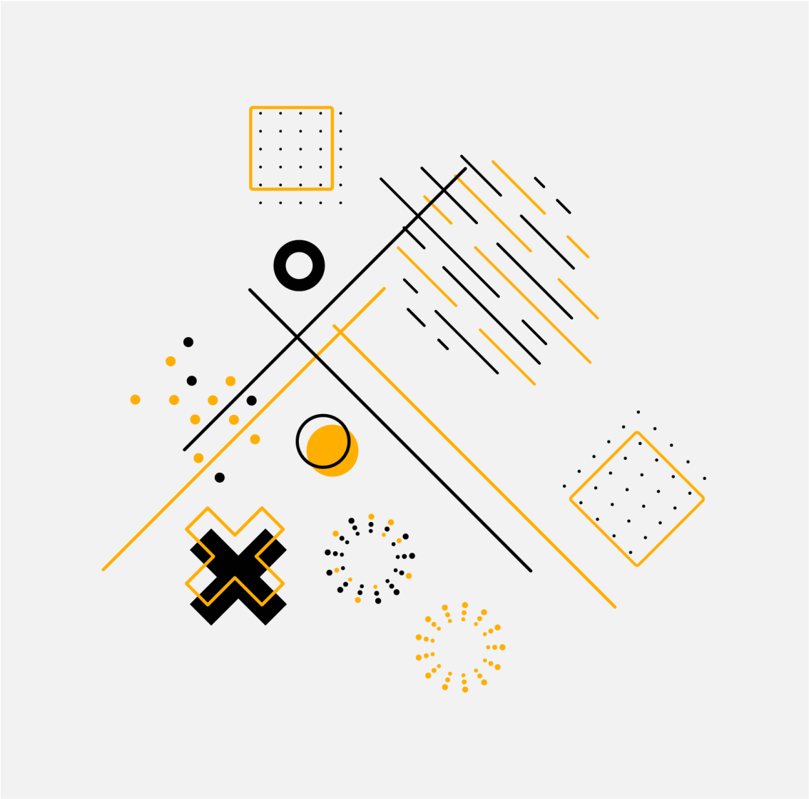 Geometrik pvc halı - konsantrik daireler - TenStickers