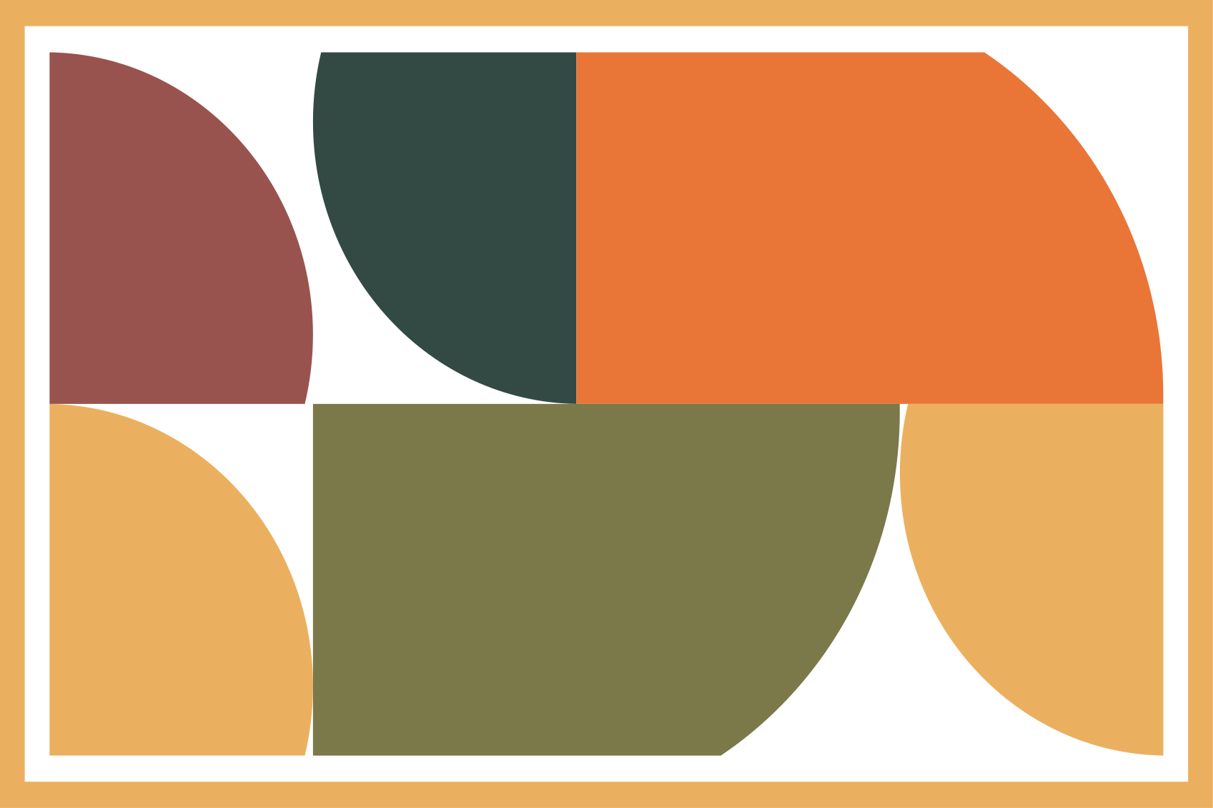 Geometrik pvc halı - soyut geometrik sanat - TenStickers