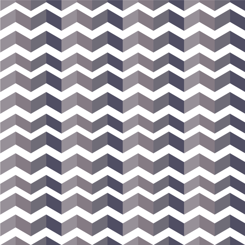 Geometrik pvc halı siyah beyaz zigzag desenli - TenStickers