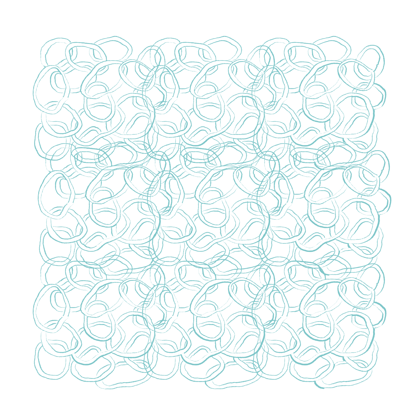 Geometrik pvc halı - soyut daireli modern - TenStickers