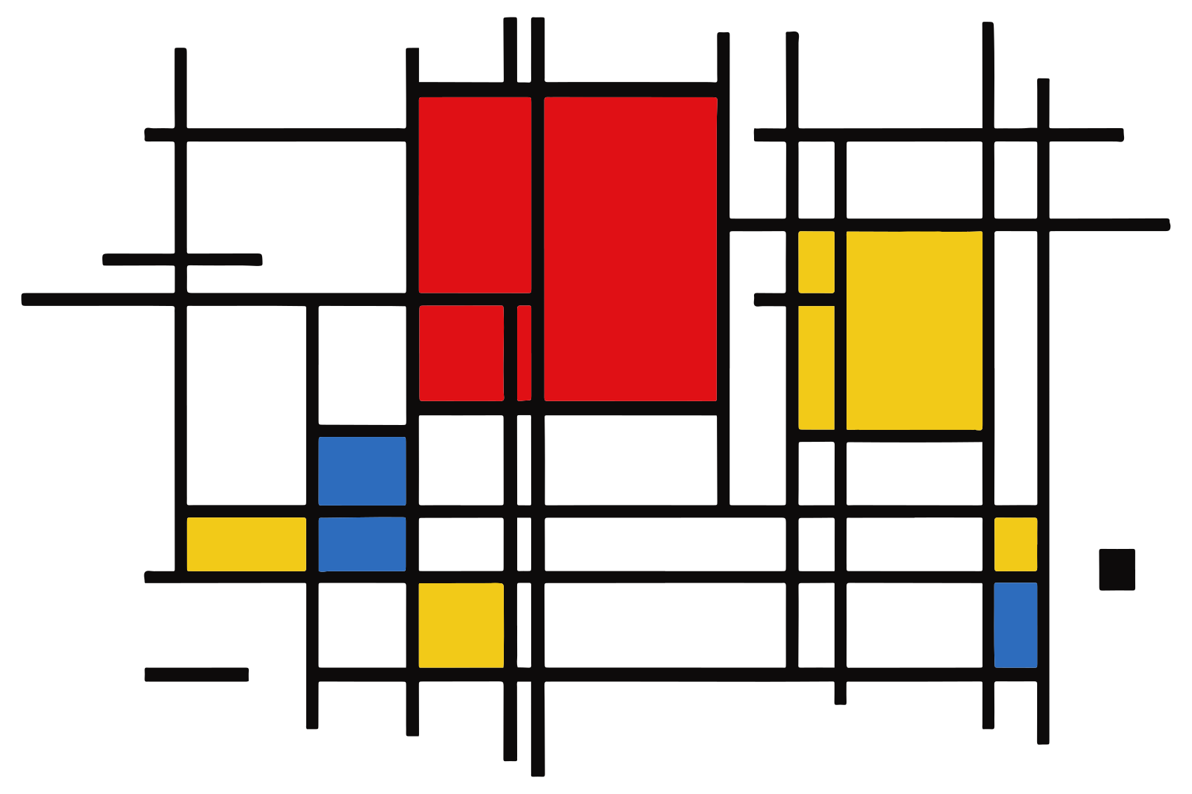 Geometrik pvc halı - geometrik Çizgiler sanatı - TenStickers