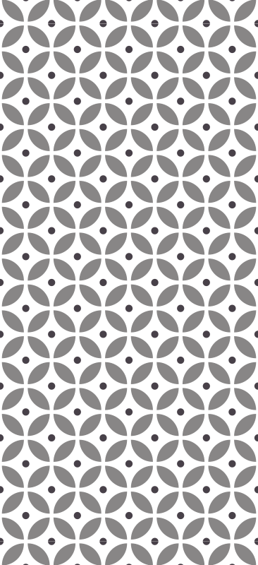 Koridor pvc halı nordic tarzı kesintisiz daireler - TenStickers