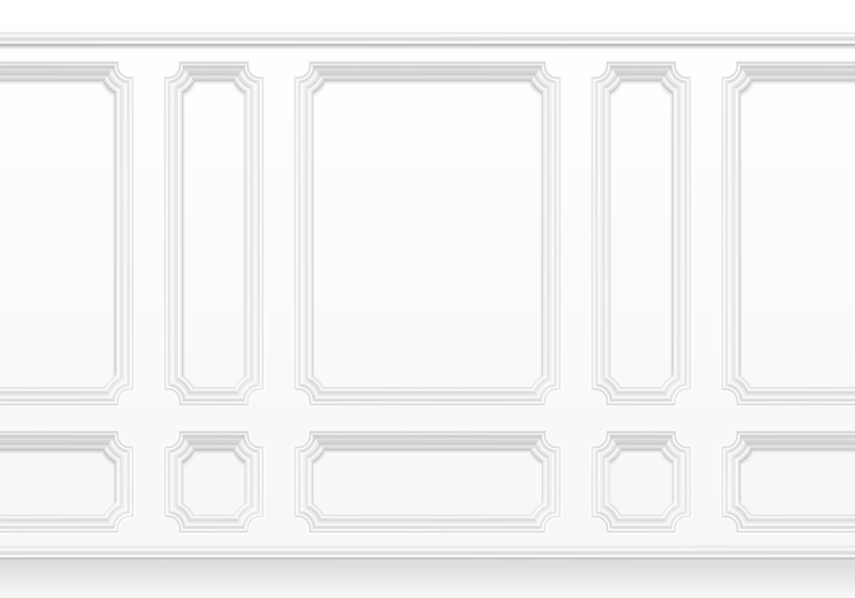 Beyaz pvc halı klasik dörtgen desenli - TenStickers