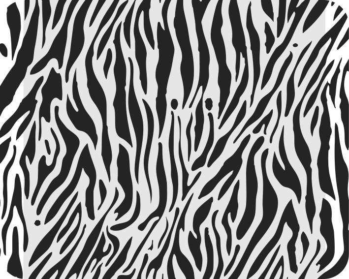 Beyaz pvc halı zebra desenli - TenStickers