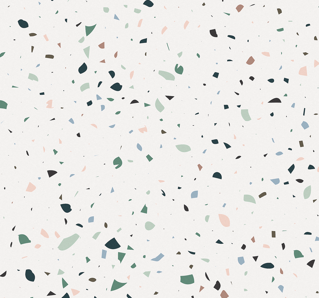 Beyaz pvc halı beyaz terrazzo - TenStickers