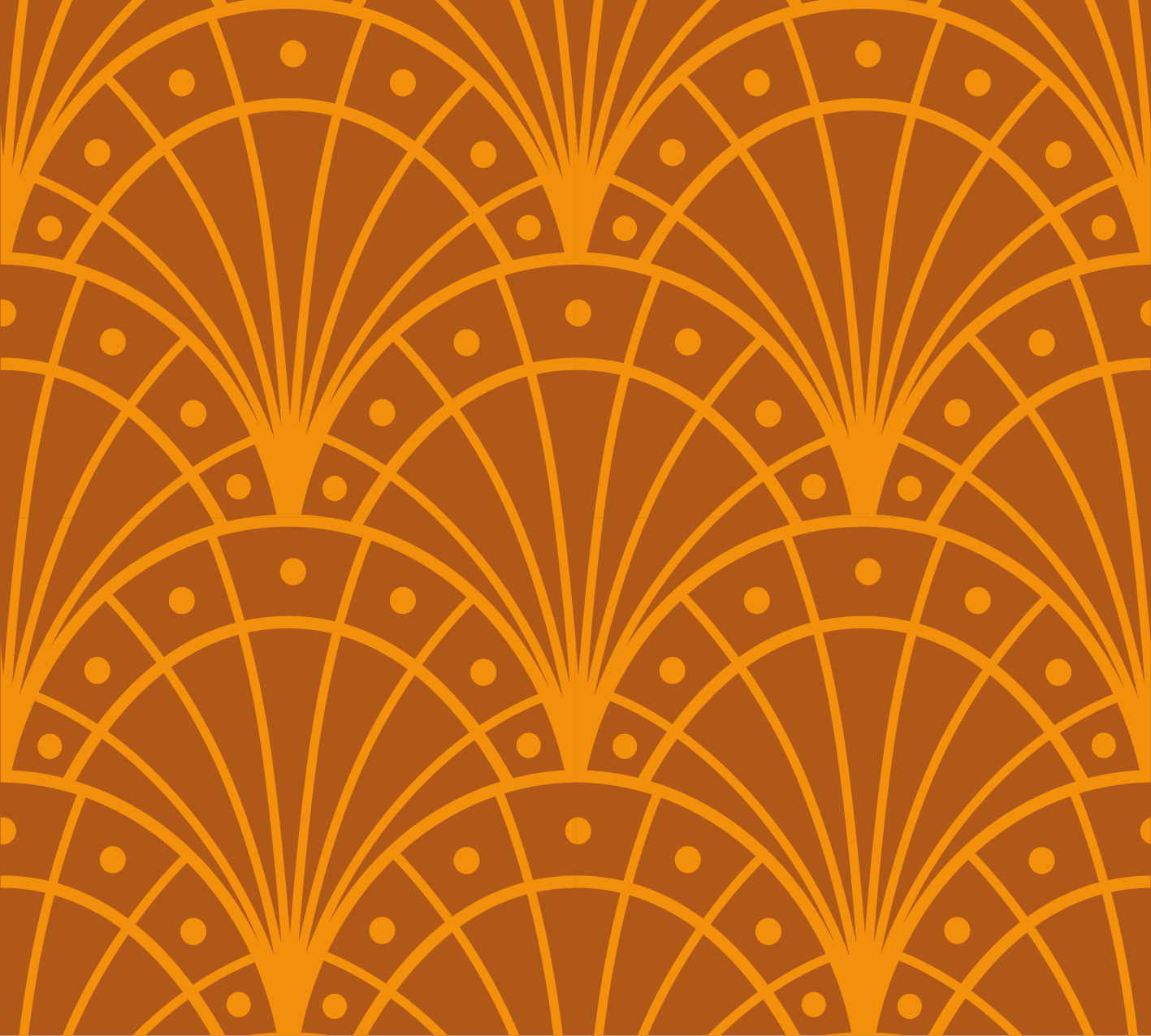 Turuncu pvc halı şık turuncu artdeco - TenStickers