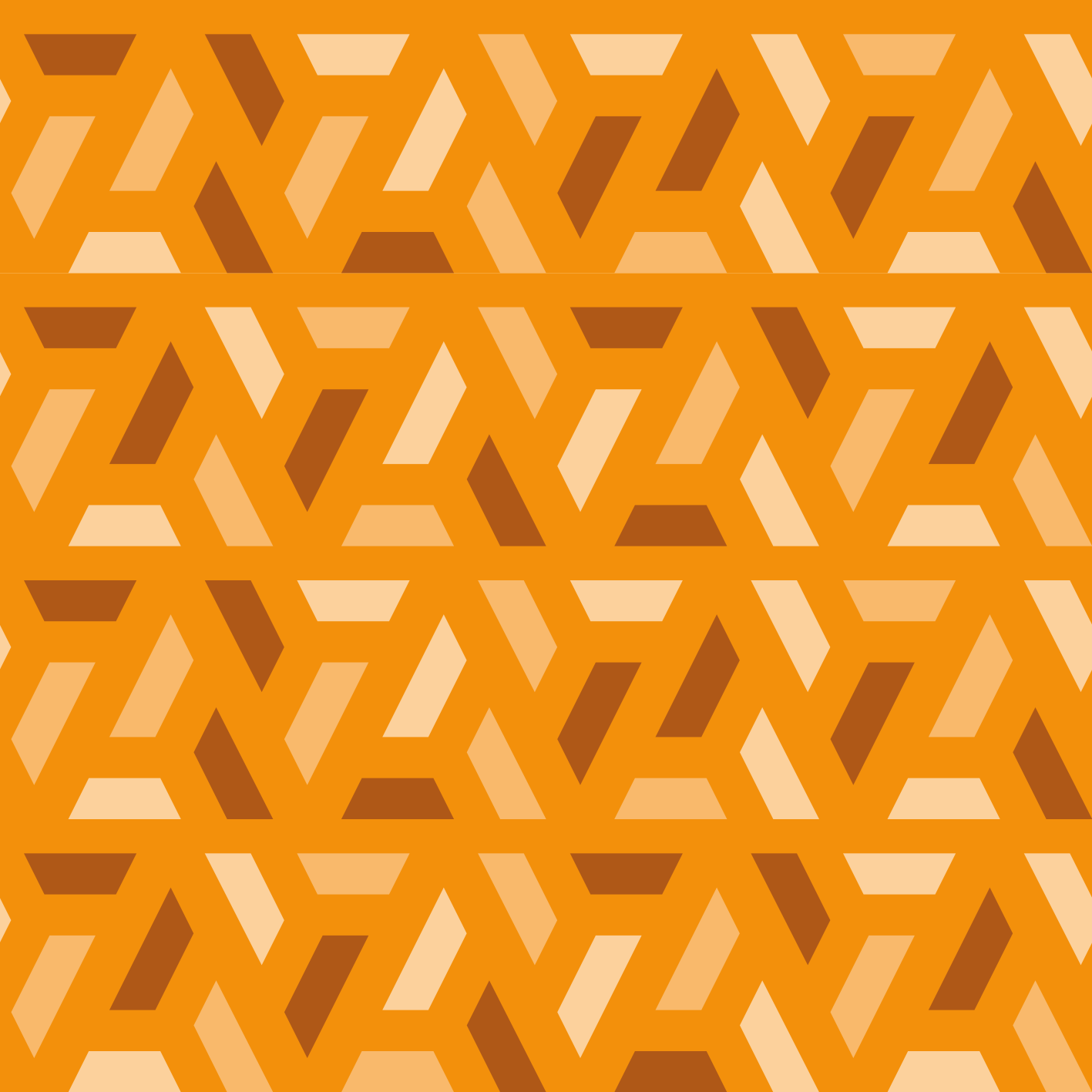 Turuncu pvc halı geometrik turuncu tonları - TenStickers