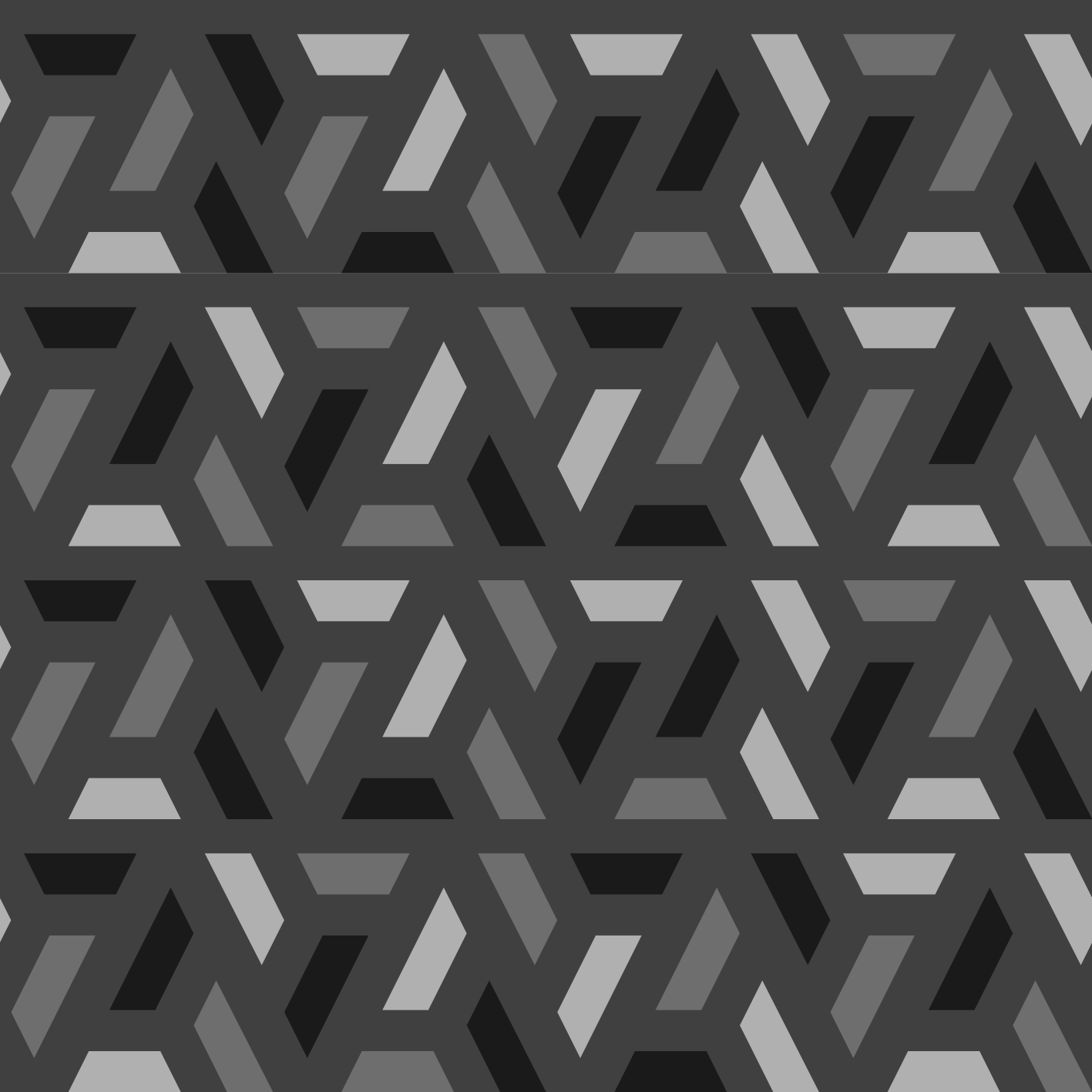 Siyah pvc halı geometrik üçgenler siyah tonları - TenStickers