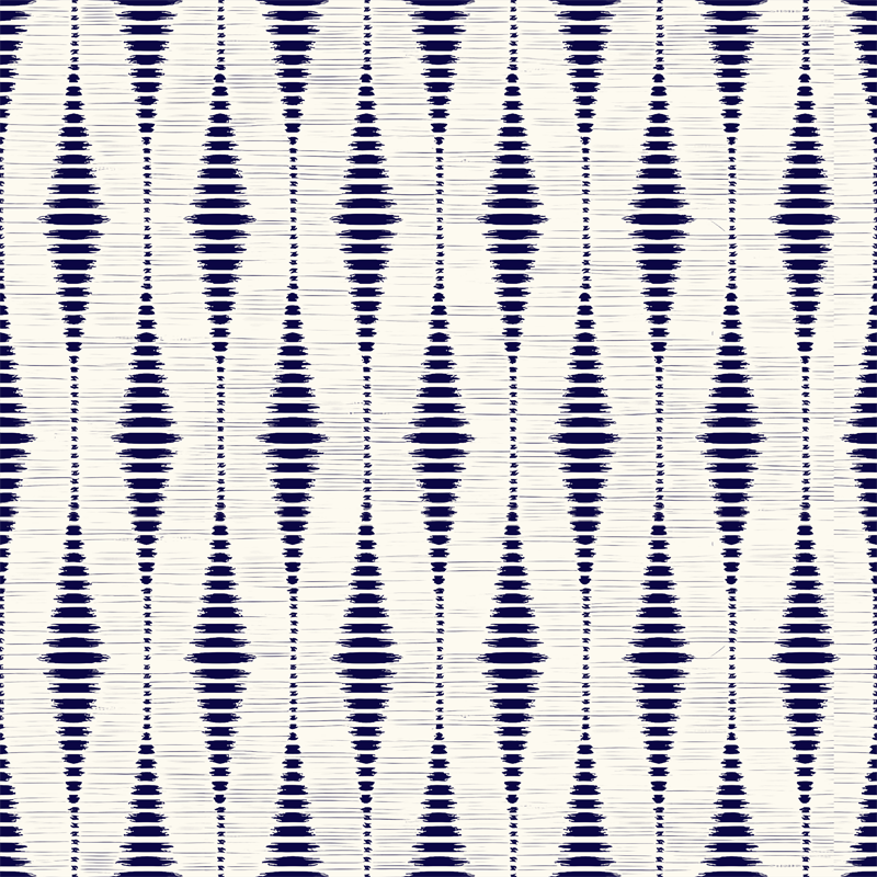 Balkon ve dış mekan için pvc halı - lacivert rabaul ikat - TenStickers
