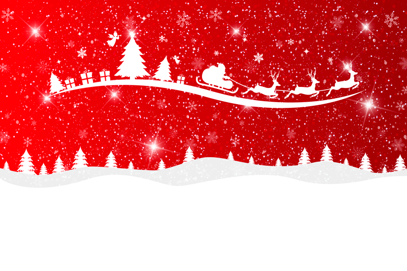 Kırmızı pvc halı noel dalgası - TenStickers