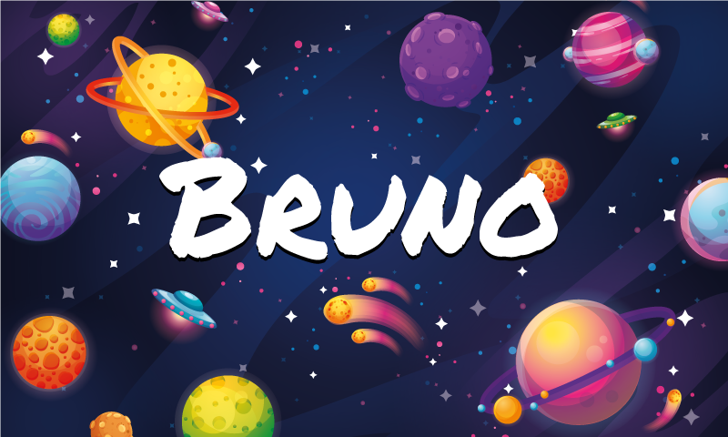 Evren ve gezegenler vinil halı adı ile - TenStickers