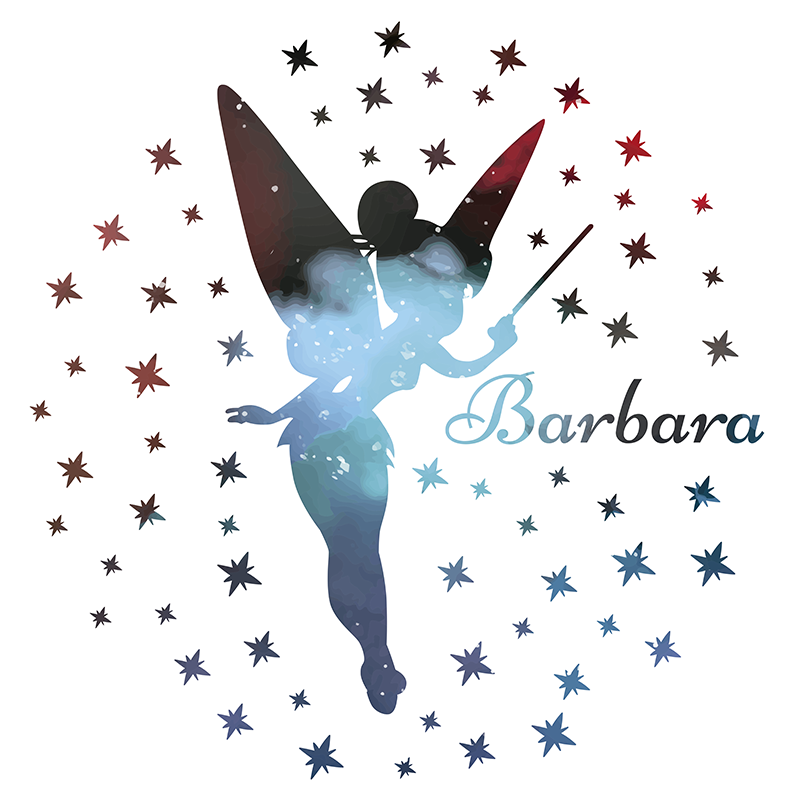 Vinil halı peri adı ile - TenStickers