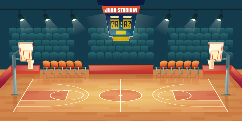 Vinil halı basketbol sahası adı - TenStickers