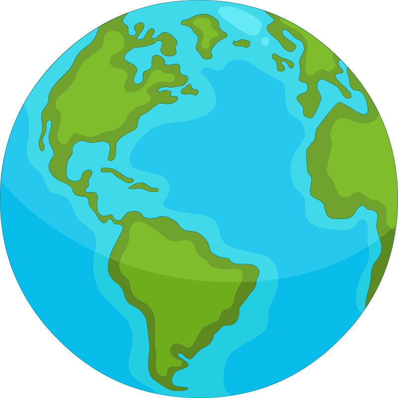 Açıklayıcı dünya haritası vinil halı - TenStickers