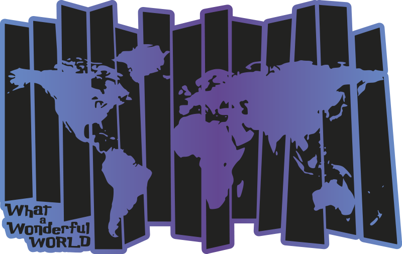 Dünya haritası ne harika bir dünya vinil halı - TenStickers