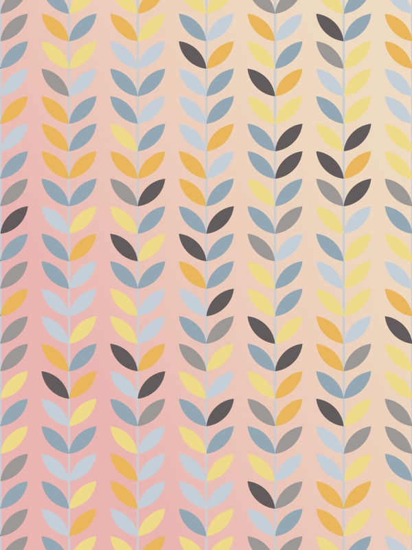 Harika çiçek nordic tarzı vinil halı - TenStickers