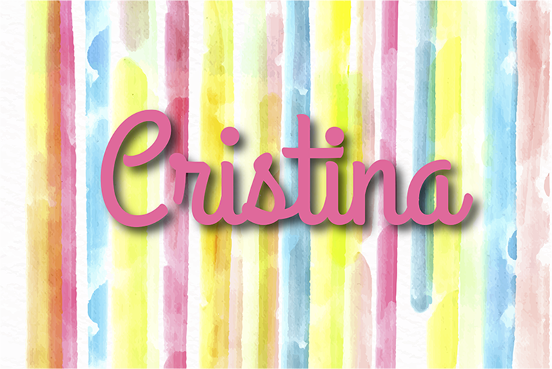 Sulu boya çizgili halı adı ile - TenStickers