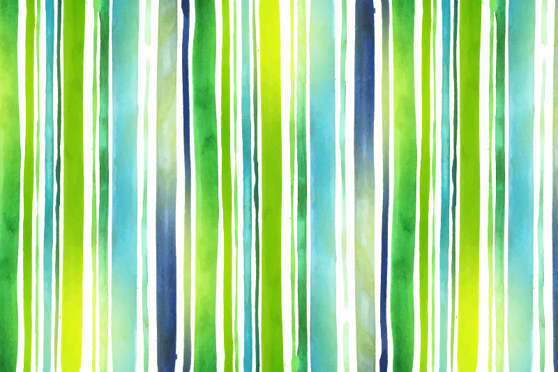 Suluboya çizgili vinil halı - TenStickers