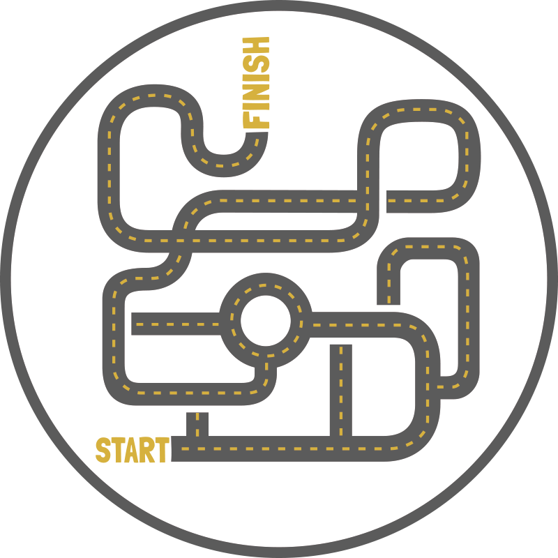 şehir ile muhteşem yuvarlak çocuklar vinil halı - TenStickers