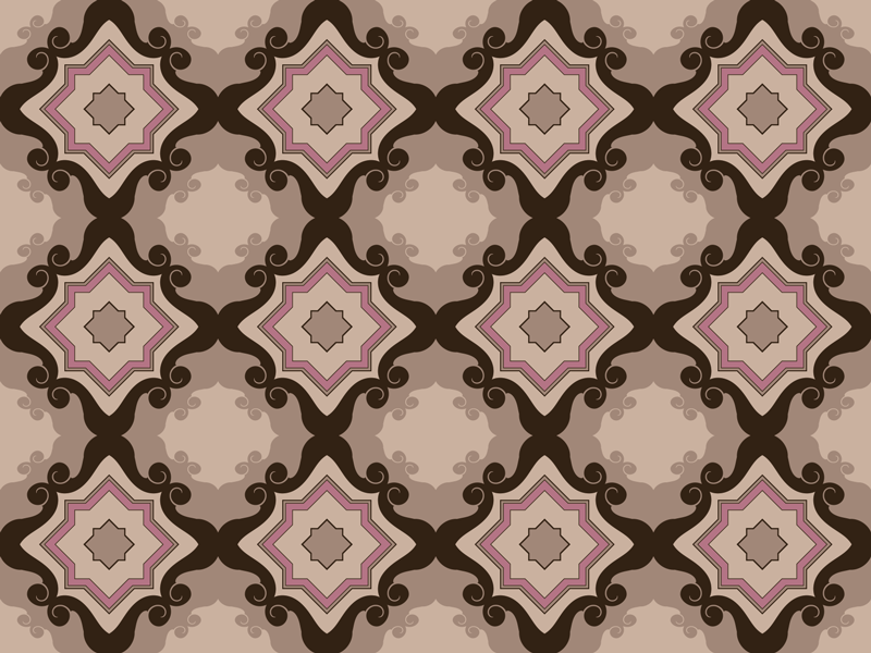 Muhteşem barrok fayans vintage vinil halı - TenStickers