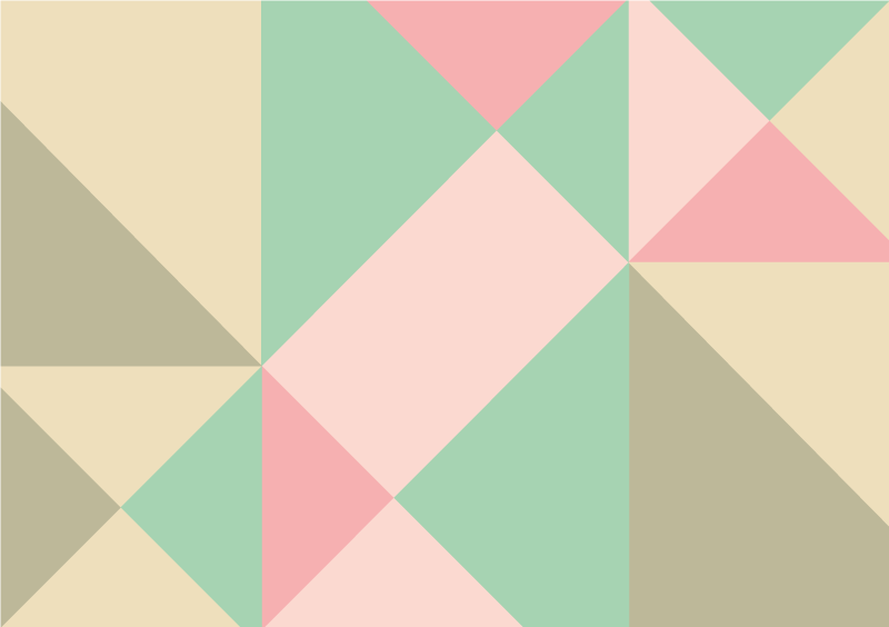 Harika yumuşak renkler geometrik vinil halı - TenStickers