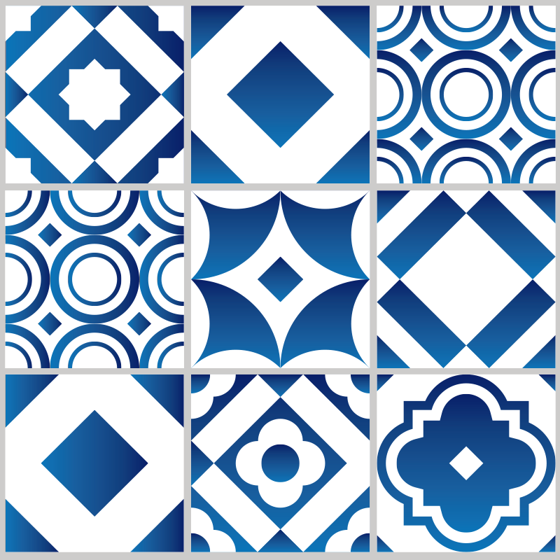 Zarif fayans vinil mutfak mat - TenStickers