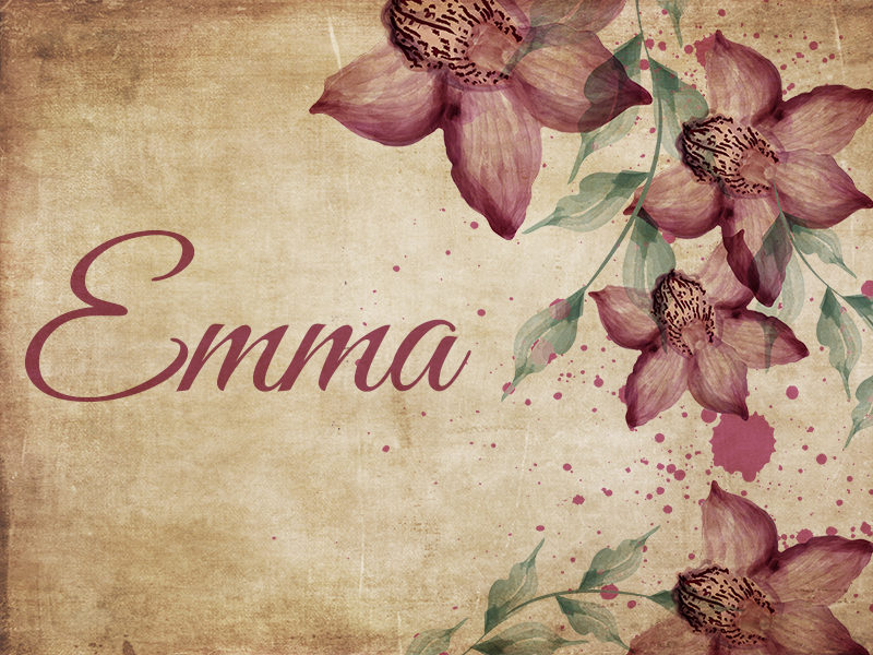 özelleştirilmiş çiçekler isimlerle pvc halı - TenStickers