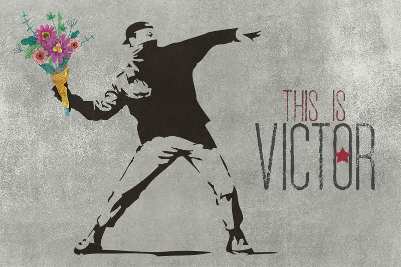 Kişiselleştirilmiş buket isimlerle pvc halı - TenStickers