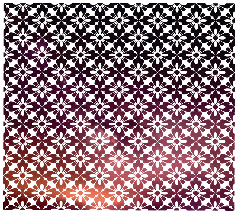 Süs çiçekleri çiçek vinil halı - TenStickers