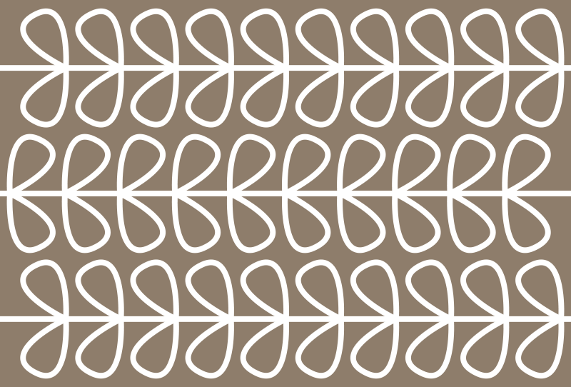 Bej yaprakları desen etnik vinil kilim - TenStickers