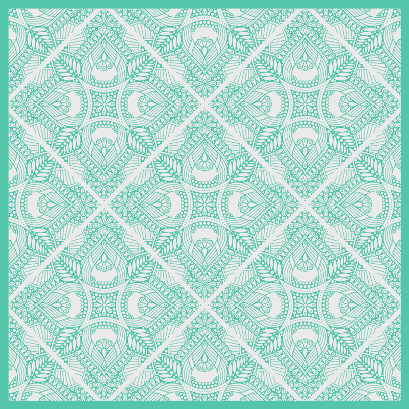 Süs beraberlik kiremit vinil yatak odası halı - TenStickers