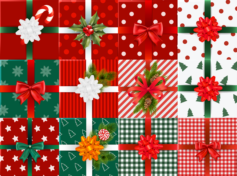 Hediye kutuları paketi vinil yatak odası halısı - TenStickers