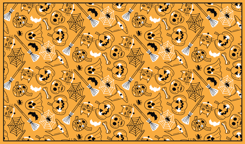 ürkütücü cadılar bayramı cadılar bayramı pvc halı - TenStickers