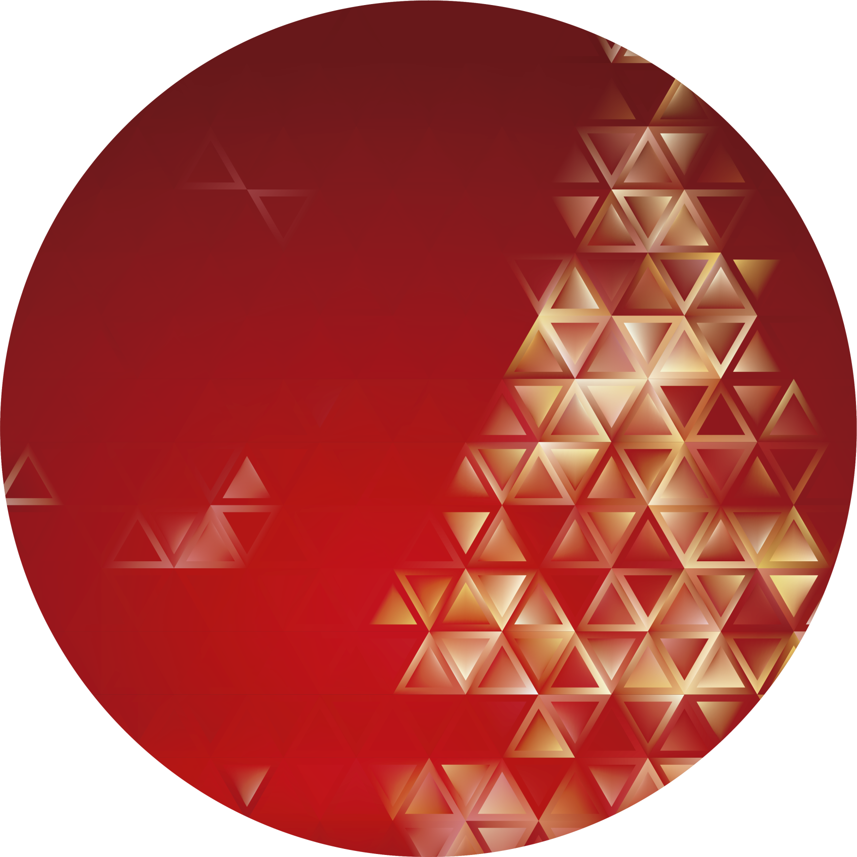 Kırmızı arka plan ile yılbaşı ağacı noel - TenStickers