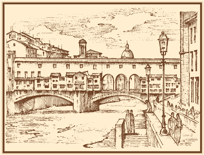 Italya'da floransa oturma odası halısı - TenStickers