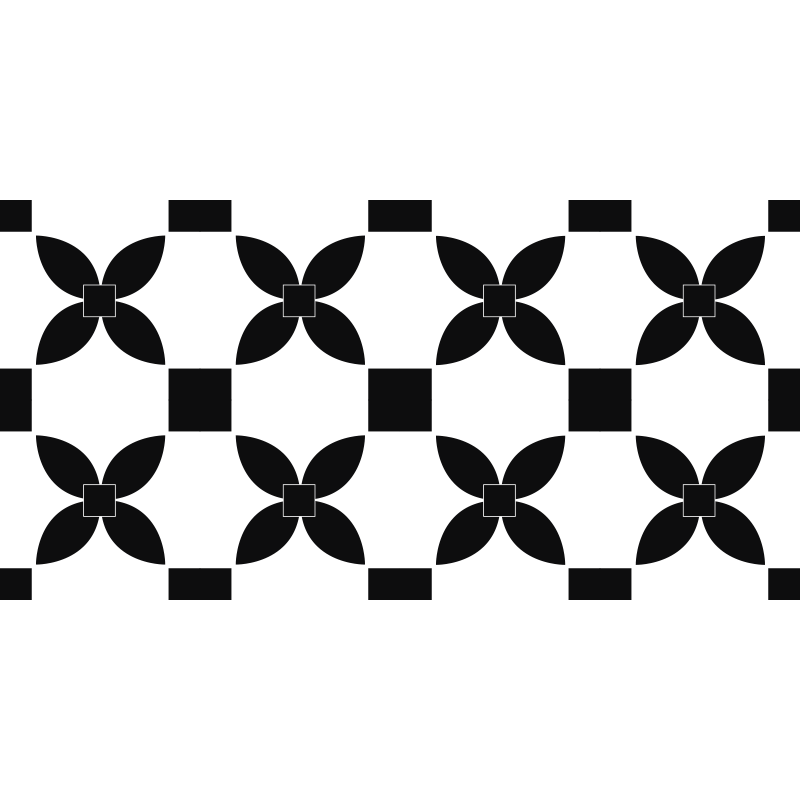 Siyah baskılı sokak vinil halı siyah fayans - TenStickers