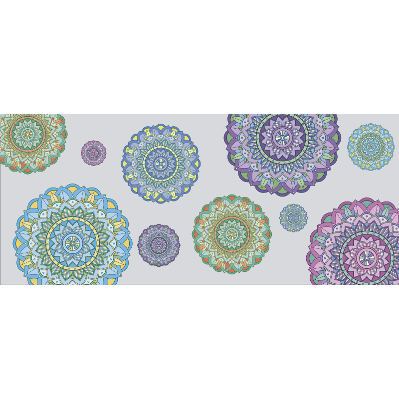 Mandala daire mandala kilim - TenStickers