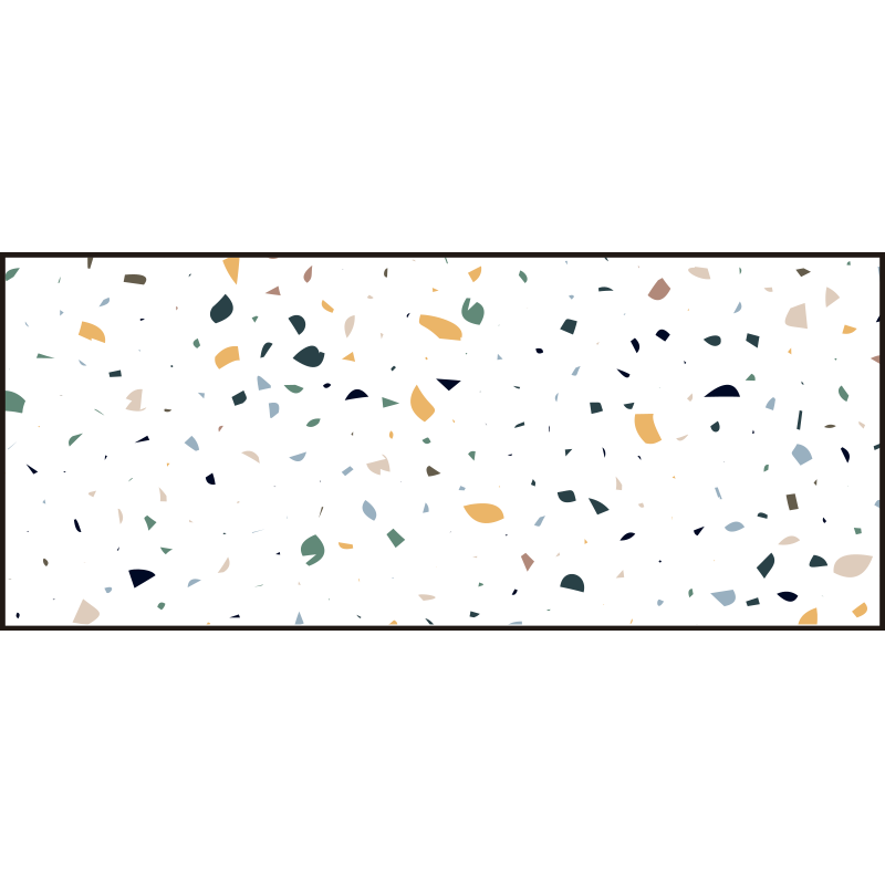 Beyaz terrazzo minimal kilim - TenStickers