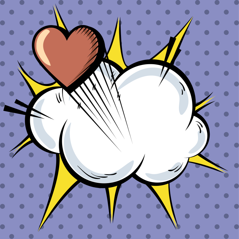 Pop art patlayıcı oyunlar pvc halı - TenStickers