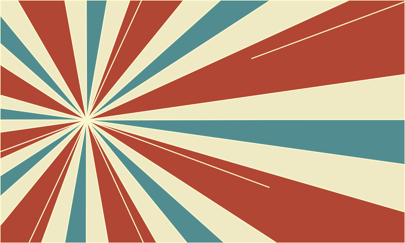 Retro çizgiler patlama eski halı - TenStickers