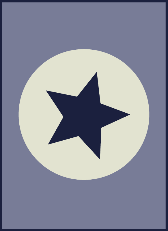 Yıldız merkezinde yıldızlar pvc halı - TenStickers