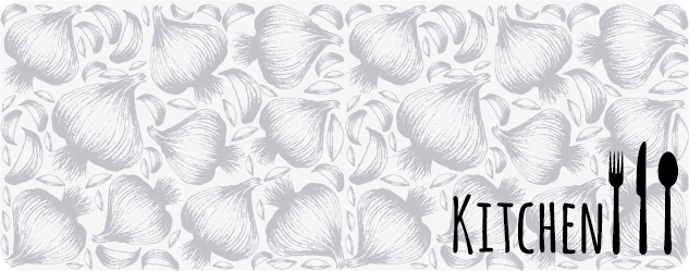 Vinil halı mutfak çatal ve bıçak özel halı - TenStickers